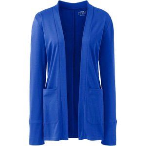 Women's Plus Size (3X)  Knit Supima Micro Modal Open Cardigan (Lands End)